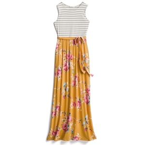 Lux & Co Brooke 2fer Knit Maxi Dress